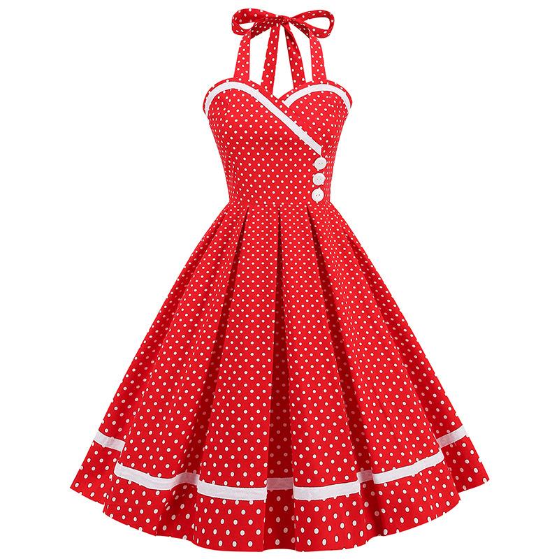 GMXIA Vintage patchworkové šaty bez rukávů s holínkami v pase a sukní Pompadour