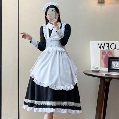 British Lolita Long Sleeve Maid Cosplay Outfit