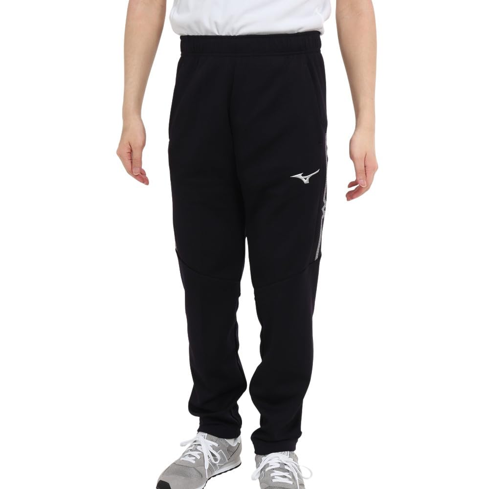 Mizuno Training Deep Navy x Size S Size MC-LINE Warm-Up Pants, Standard, Moisture-Wicking, Quick-Drying, Wear, 32MD0110, Silver, (Japan S)