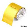 Car Exhaust Pipe Gold Thermal Exhaust Tape Heat-Resistant Golden Aluminum Foil Tape Turbo Heat Exhaust Thermal Wrap Tape