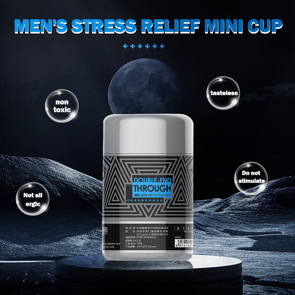 Doppelter Offener Penetrationskanal Männlicher Manueller Masturbator Penis Trainer Prostata-Massagegerät Verzögerte Ejakulation Sexspielzeug Für Männer