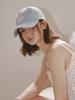 Olinkeompeulliteu [Unisex] Alcp Applique Washed Ball Cap (light Blue)