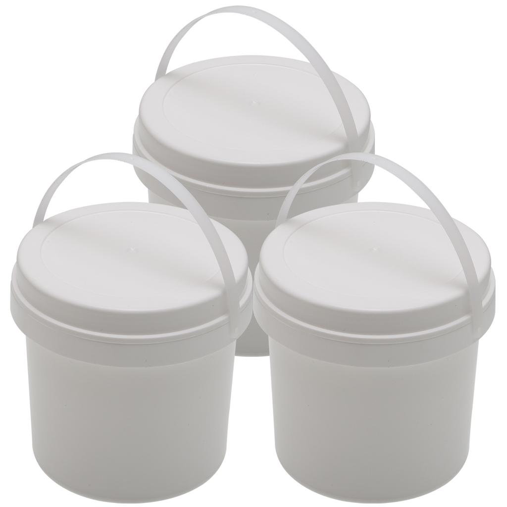 3 Pcs Storage Bucket Toy Lids Buckets Snack Kids Toys Ice Cream Containers Child