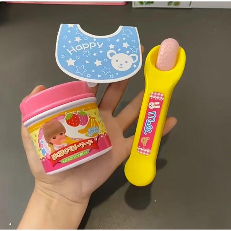 1 Set Simulation  Play Strawberry Pudding Toy Early Education Japanese Play House Food Feeding Pudding Feeding Toys