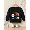 Girls' Christmas-Themed Santa Penguin Crewneck Sweatshirt, Available in Multiple Colors! Playful Santa Claus, Red-nosed Reindeer