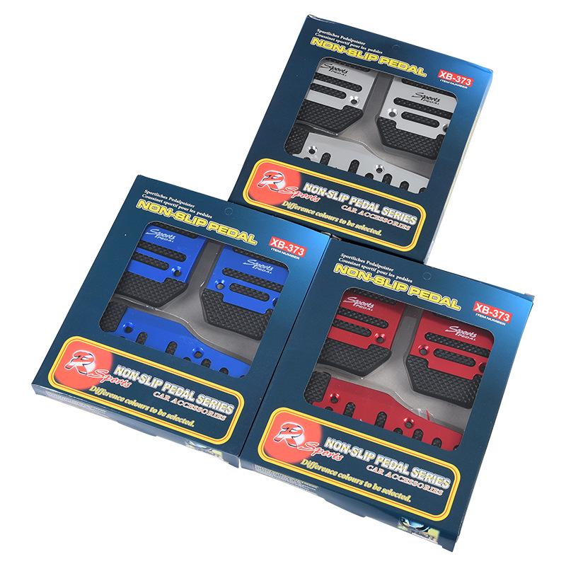 Universal Aluminum Automatic/Manual Transmission Car Pedal Cover Set Kit Anti Skid Pedal Brake Clutch Accelerator Pedals Covers