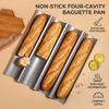 Baguette-Cake Pan Non Stick Baking Mold for Home Use with Aluminum Alloy and Food Grade Coating