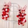 Cross-Border Floral Arch: Long Strip Wedding, Banquet, Birthday Decoration with Artificial Flowers