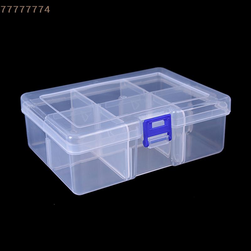 1pc Big 6 Compartments Fishing Lure Tackle Hook Bait Storage Box Container Case