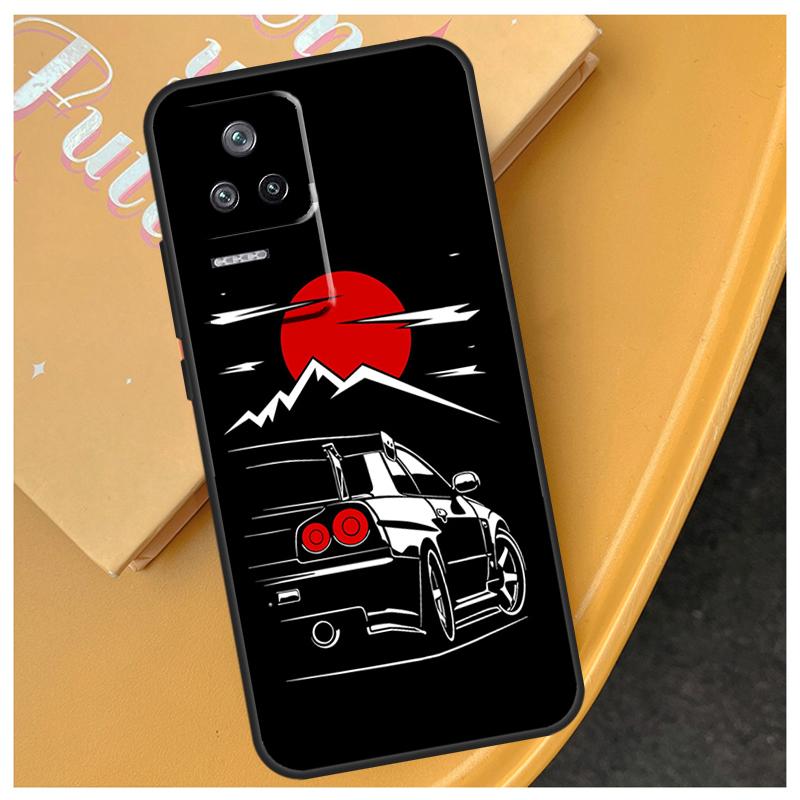 Japan JDM Sports Cars Male Men Funda For Xiaomi 17 Pro Max 15 14 Ultra 13T 14T 15T POCO X7 Pro X5 X6 F6 F5 F7 F8 Ultra Case