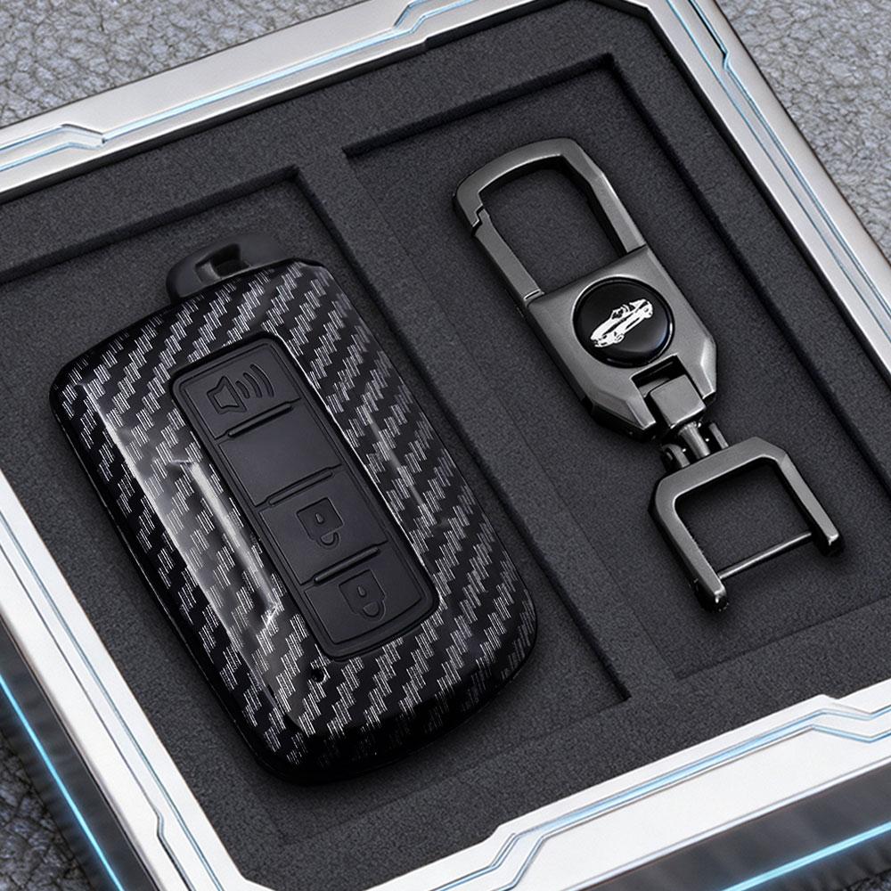 Abs Carbon Auto Key Fob Cover Case Fit For Toyota Corolla Camry Rav4 Highlander Auris Chr Avalon Land Cruiser Auto Accessories