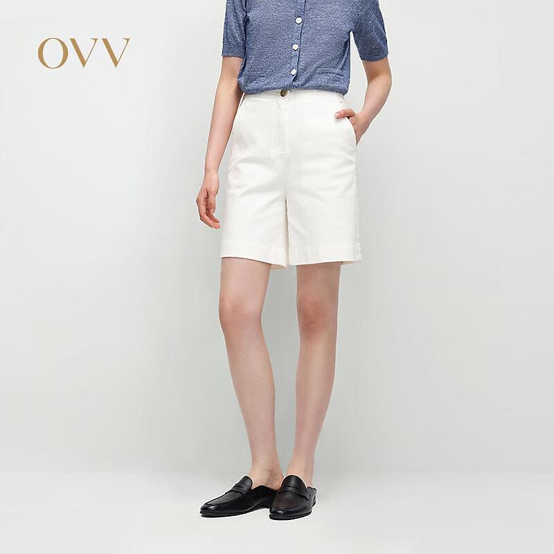 OVV Women s Classic Ivory White Casual Denim Shorts 26 белого слоновой кости