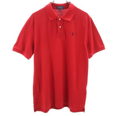 Short Sleeve Polo Shirt XL Red Kid's Used
