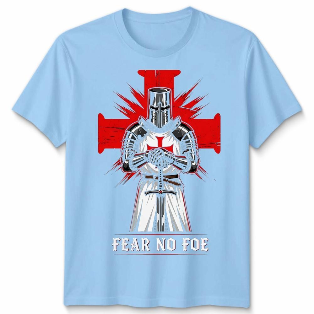 St Georges Day Unisex England T Shirt With English Flag And Knights Templar S