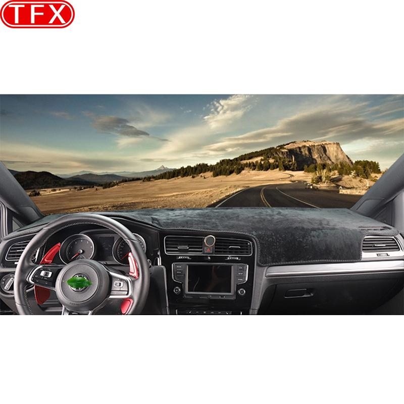Flanell bil Dashboard Deksel For Volkswagen Vw Golf 7 Mk7 Golf 2013- Golf7 Dash Mat Dash Pad Teppe Anti-Uv Auto