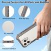 For iPhone 16 Pro Max Matte Case TPU+PC 3-in-1 Protective Phone Cover
