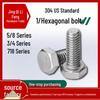 Parafusos Sextavados de Aço Inoxidável 304 - 5/8", 3/4", 7/8" UNC