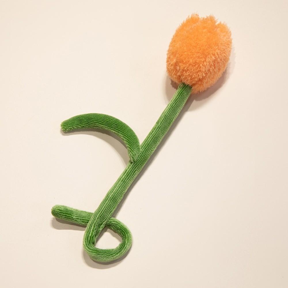Twist Stick Handmade Felt Flower Bendable Wire Stem Flexible Iron Wire Artificial Floral Bouquet Artificial Single Stem Bouquet