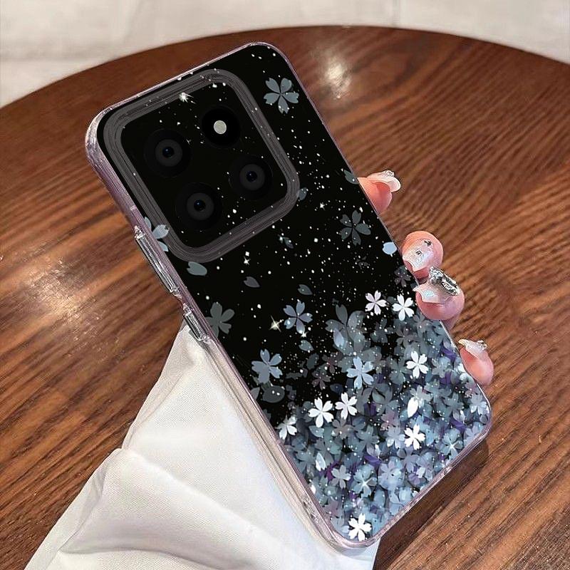 Sakura Pattern Phone Case For Xiaomi Redmi Note 15 Pro 4G Funda Redmi Note 14 13 Pro 5G Clear TPU Silicone Soft Cover