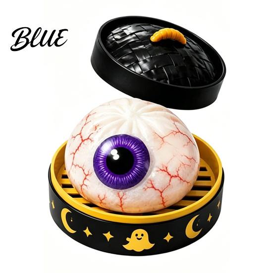 Blind Box Collectibles Pumpkin/Eyeball/Ghost Shape Toy Glitter with Halloween Decompression Squishy Dumpling Soft TPR Fidget Toys Stress Relief