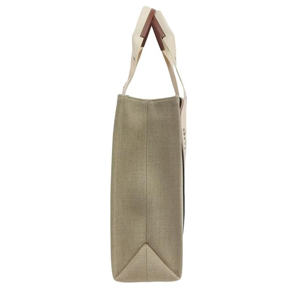 Chloe Large Tote White A4 Size Compatible Women's Bag, Brown, CHC22AS382I2690U, [Used]