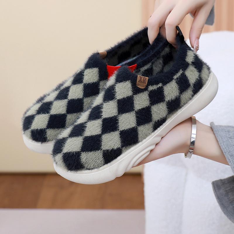 Women's Autumn and Winter New Flat Shoes - Daily Casual Soft Bottom Shaggy Fluffy Fluffy Shoes Lightweight Comfortable Single Step Women's Shoes