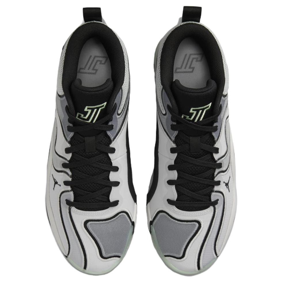 Jordan Tatum 3 Rutschfest Abriebfest Mittelhohe Basketballschuhe Unisex Grau FZ6598-001