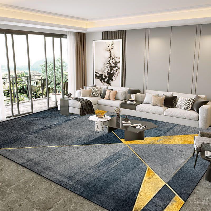 Nordic Fashion Geometric Rugs for Living Room Light Luxury Large Area Decoration Sofa Area Carpet Cloakroom Bedroom Non-slip Mat