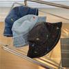 Summer Autumn Denim Bucket Hat For Women Embbroidery Cute Cartoon Dinosaur Cotton Sun Hat Outdoor Best Matched Beach Cap Gift