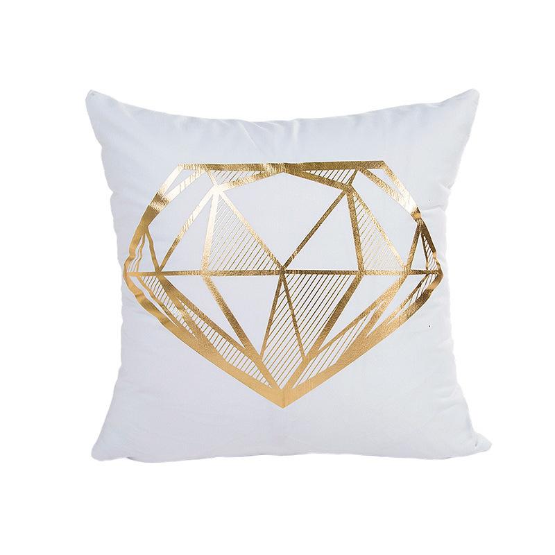 New Summer Hot Stamping Pillowcase Soft and Comfortable Sofa Decoration Home Fashion Pillowcase