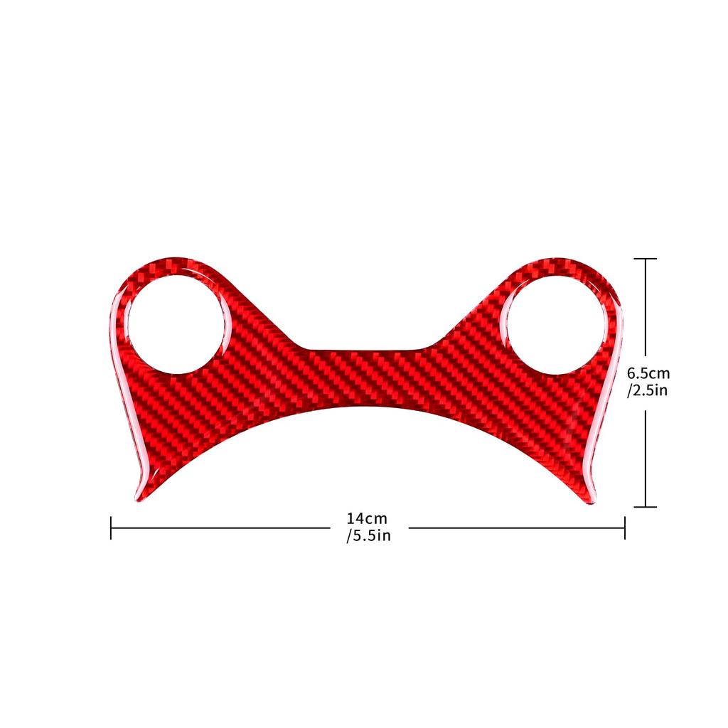 AIRSPEED Accessories for Nissan 370Z Z34 2009-2022 Real Carbon Fiber Car Gear Warning Button