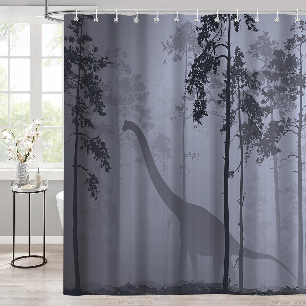 Rustic Floral Shower Curtain 72x72, Farmhouse Vintage Wood Plank Bathroom Decor, Waterproof Fabric Curtain with 12 Hooks