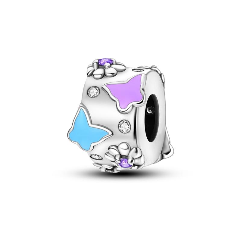 925 Sterling Silver Glow Firefly Butterfly Charms Fit Módní Originální náramky Dragonfly Bee Hmyz korálky Vlastní výroba šperků