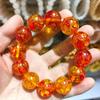 Second Generation Honeycomb Amber Flower Bracelet for Men and Women
