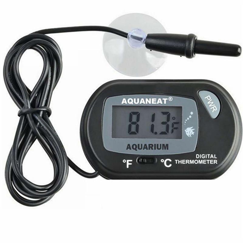 Digital Aquarium Thermometer with Probe Suction Cup Fish Tank Water Electronic Thermometer Measurement Degrees Celsius ℃