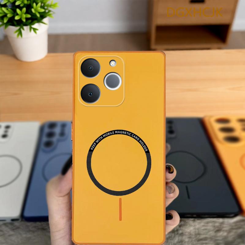 

For Realme Note 70 Case Realme Note 70T Phone Case Realme Narzo 80 lite Cover Shookproof Color magnetic hard Silicone back cover Realme Note 70
