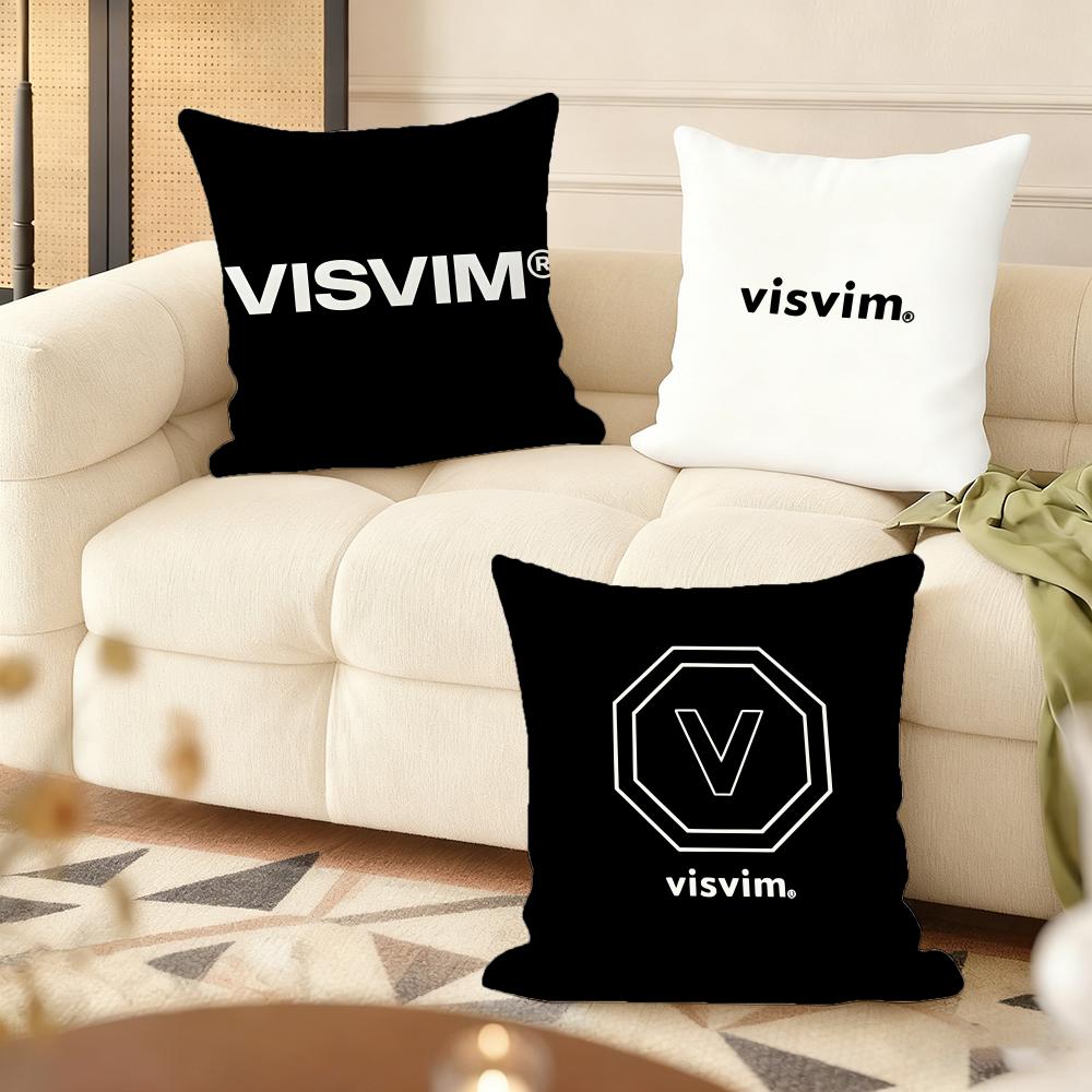 Design V-V-Isvims Cushion Cover Soft Short Plush Pillow Cover Smooth Cozy Texture Aesthetic Cushion Case Home Decor