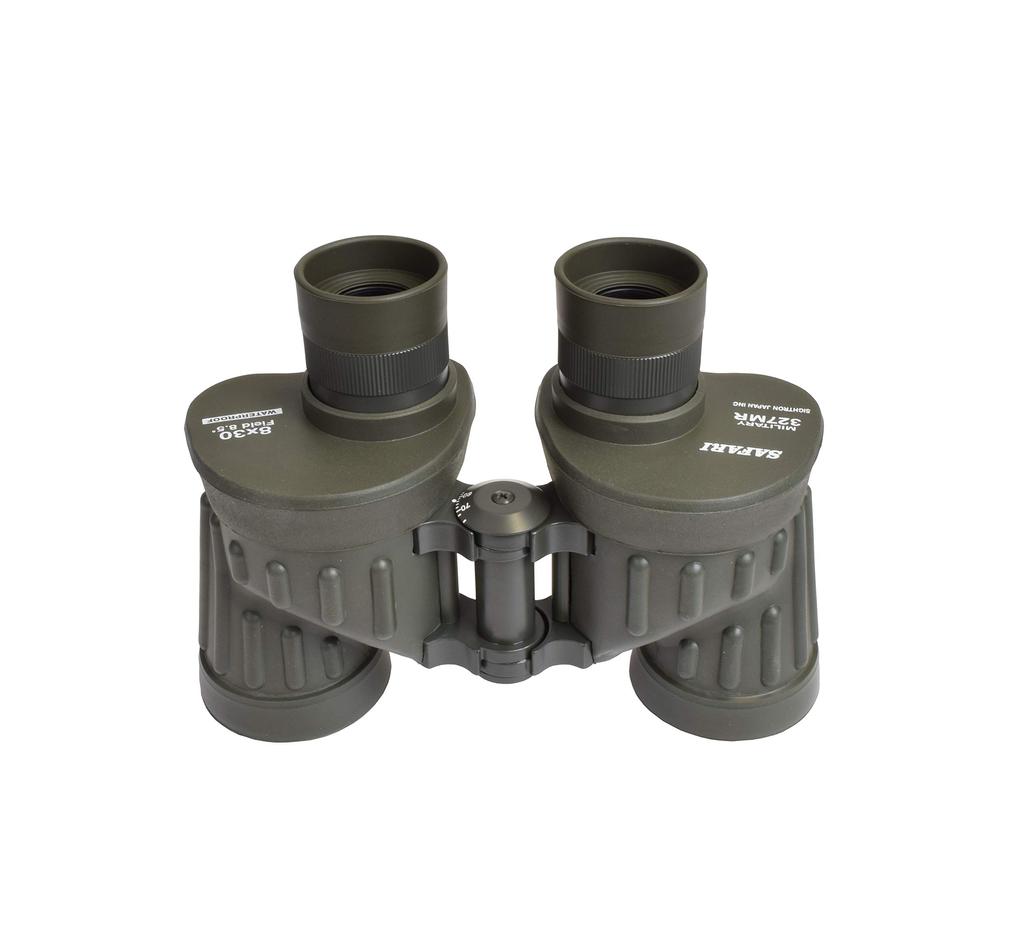 SAFARI Binoculars Porro Prism 8x 30mm Aperture Military Reticle Made in Japan 327MR 8X30 B126 100/100