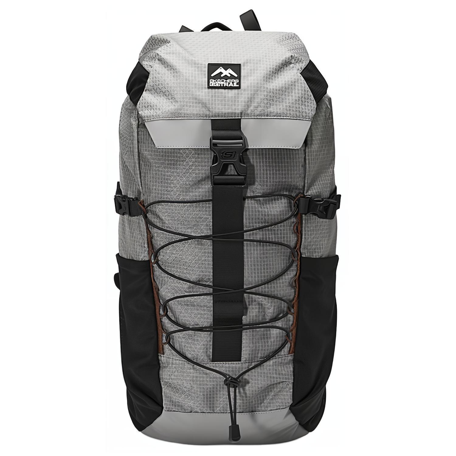 

Новый тканевый рюкзак для альпинизма Skechers, обычный, унисекс, штормовой серый, L224U103-04SY 24.6*19.1*55.1CM