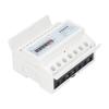  3 Phase Electric Meter DIN Rail Energy Meter 3 Phase KWh Meter 20(80)A 4 Wire Three phase LCD Rail Meter with Anti Interference High  for Indoor Fixe
