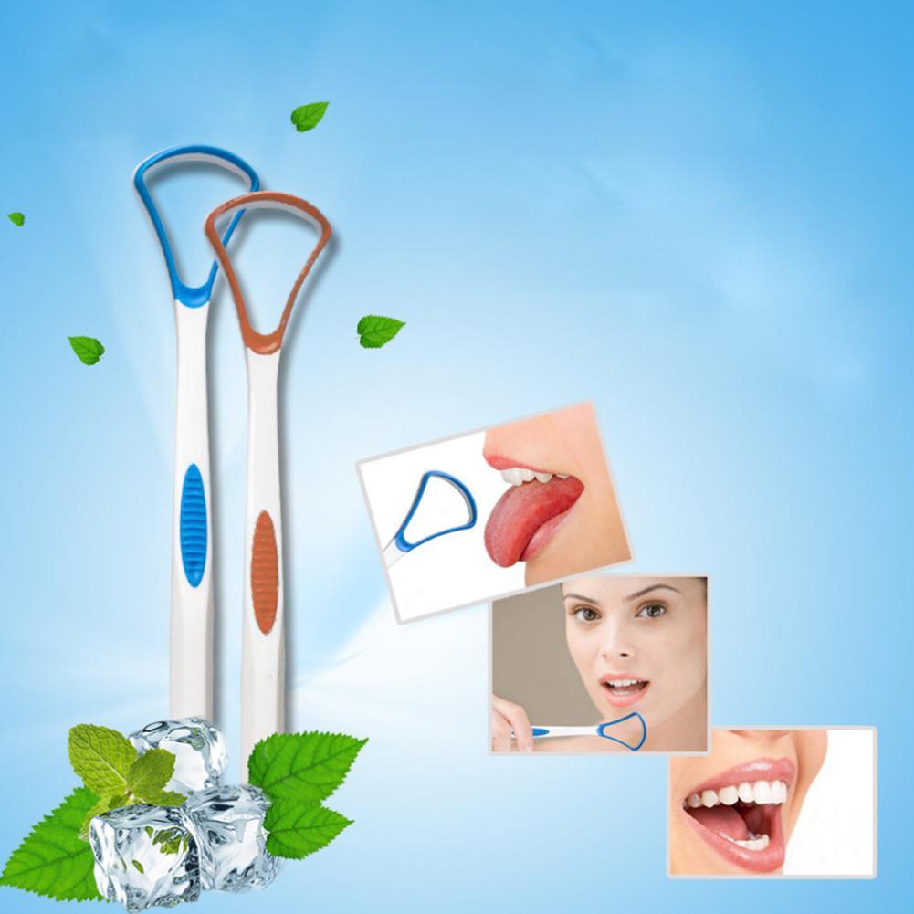 

Пластиковый скребок для чистки языка Tounge Уход за зубами Гигиена полости рта U4L8