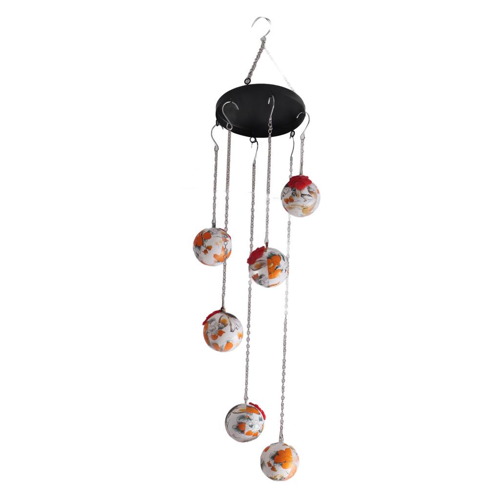 Wind Chime Bird Feeder Decorative Hanging Outdoor Hummingbird Feeder for Garden Yard Patio