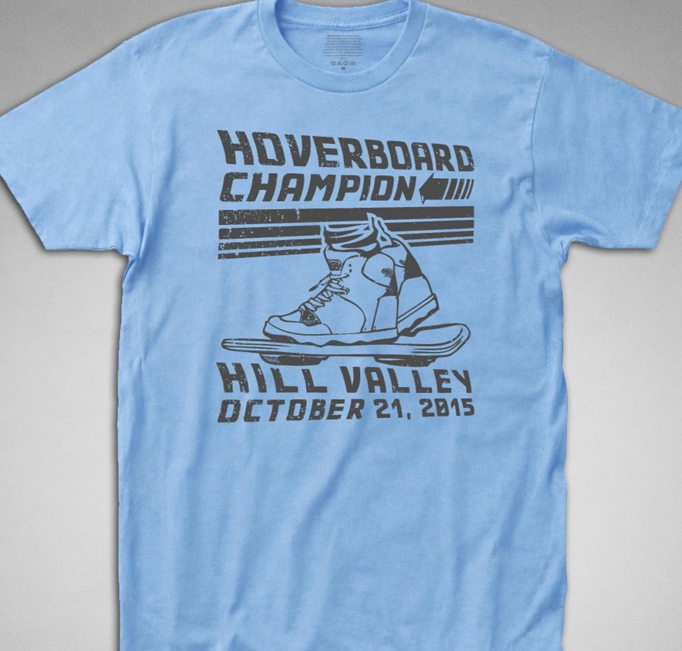 Hoverboard Champion T SHIRT back to the future marty mcfly doc hill valley flux XXXXL