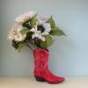 Western Boots Resin Vase Modern Hydroponic Flower Pot Light Luxury Art Ornament for Home Living Room Desktop Decor