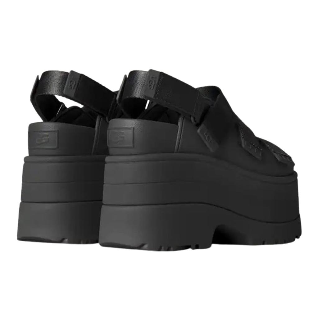 Sandale cu platformă UGG Golden Rise cu baretă Mărime US8 Tocuri pentru femei, 1167431, Negru, (25,0 cm) [Folosit]