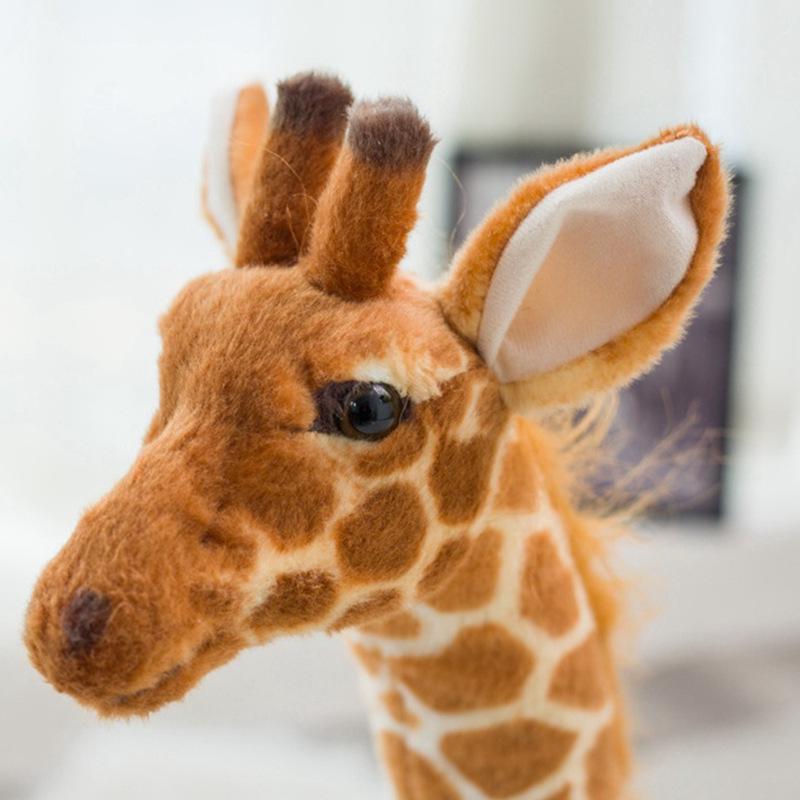 Simulation Giraffe & Sika Deer Plush Toy for Children's Photography & Birthday Gifts