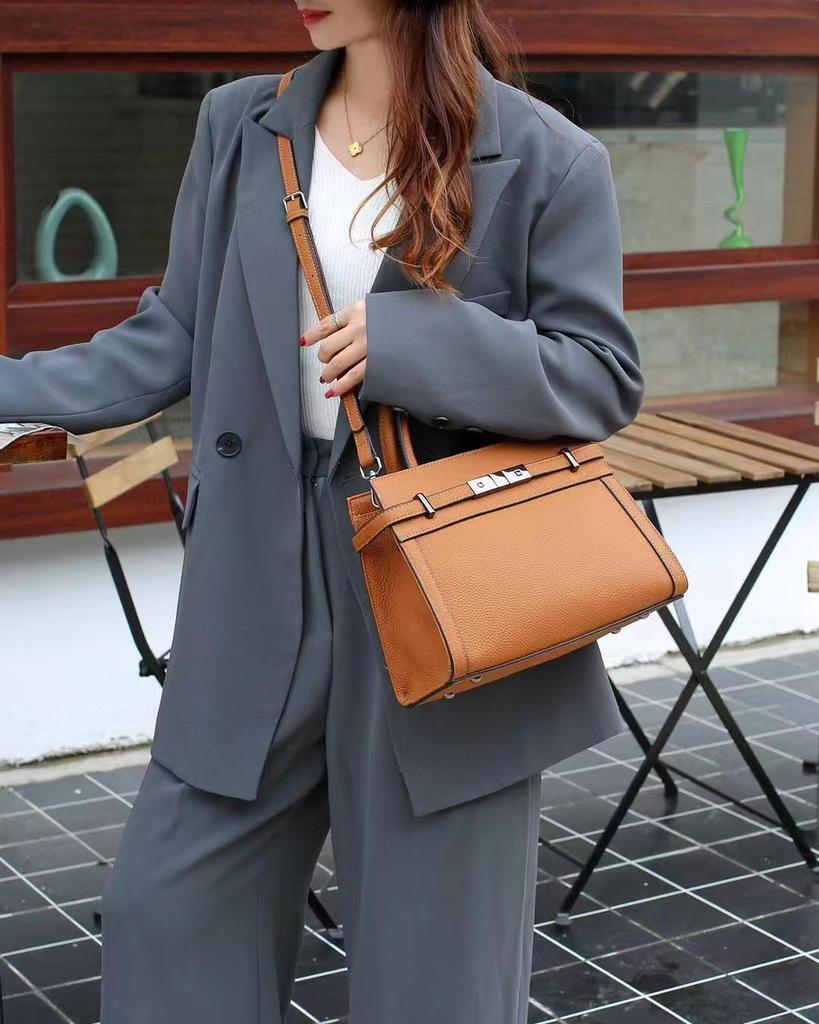 Women's Cowhide Kelly Birkin Shoulder & Crossbody Handbag