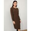 Jiu Zi Anna Kou Belted Yak Wool Sweater Dress