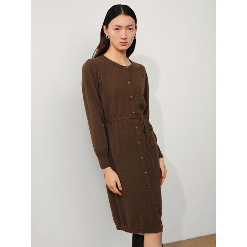 Jiu Zi Anna Kou Belted Yak Wool Sweater Dress