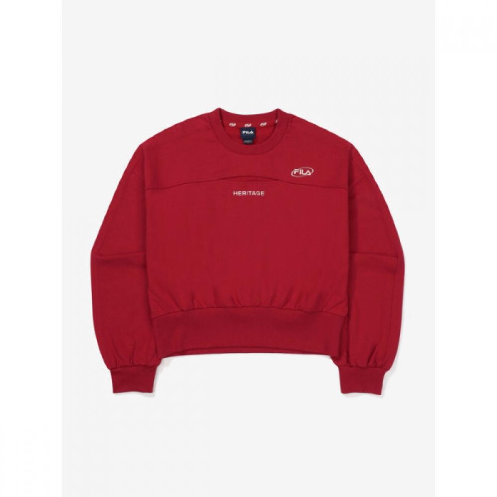 Fila Embroidered Cotton Blend Stretch Cutout Sweatshirt 95